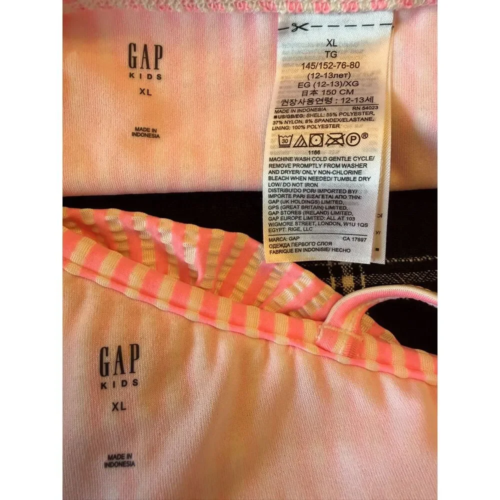 Bright Pink And White Gap Kids Swimsuit Size XL 14/16